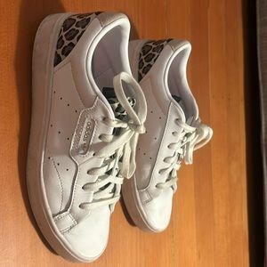 Adidas Sleek with leopard print